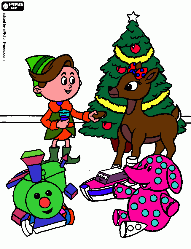 OS PRESENTES DE NATAL para colorir e imprimir