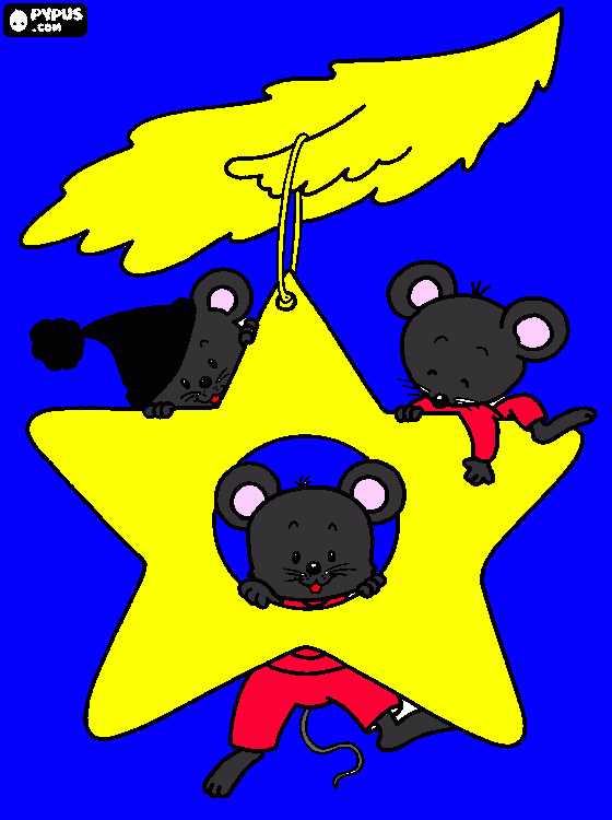 OS RATOS DO NATAL para colorir e imprimir