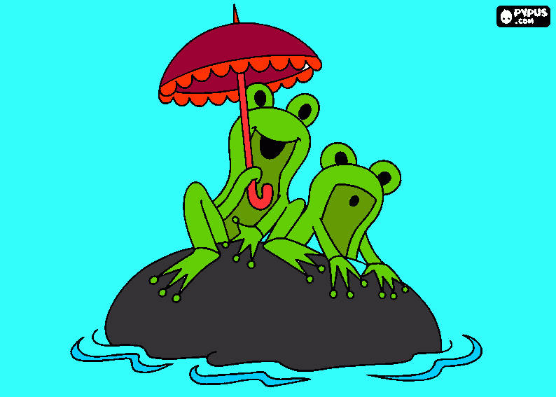 os sapinhos para colorir e imprimir