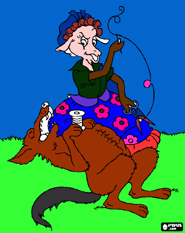 os sete cabritinhos para colorir e imprimir