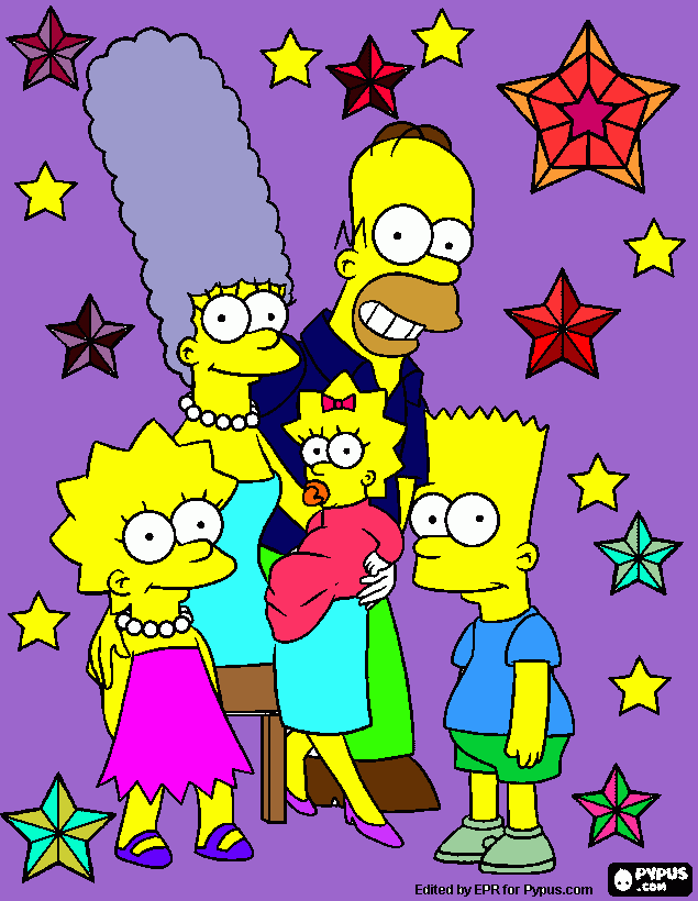 os simpisom para colorir e imprimir