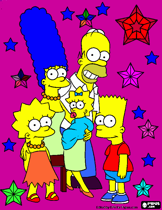 os sinpsons para colorir e imprimir