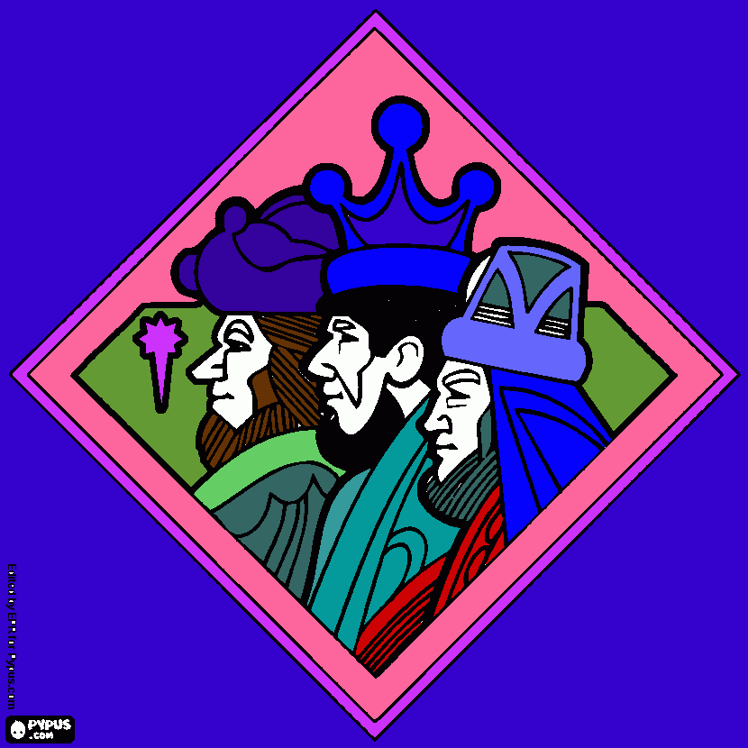 os treis reis era a lei para colorir e imprimir