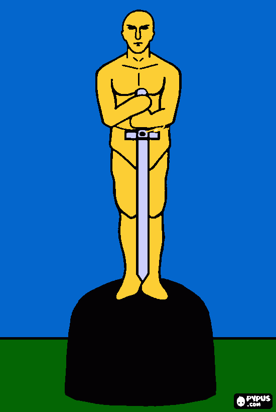 Oscar De Hollywood Pai Do ANO para colorir e imprimir