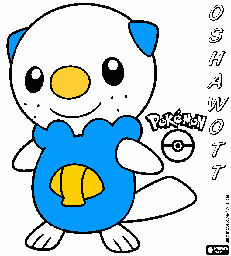 oshawott para colorir e imprimir