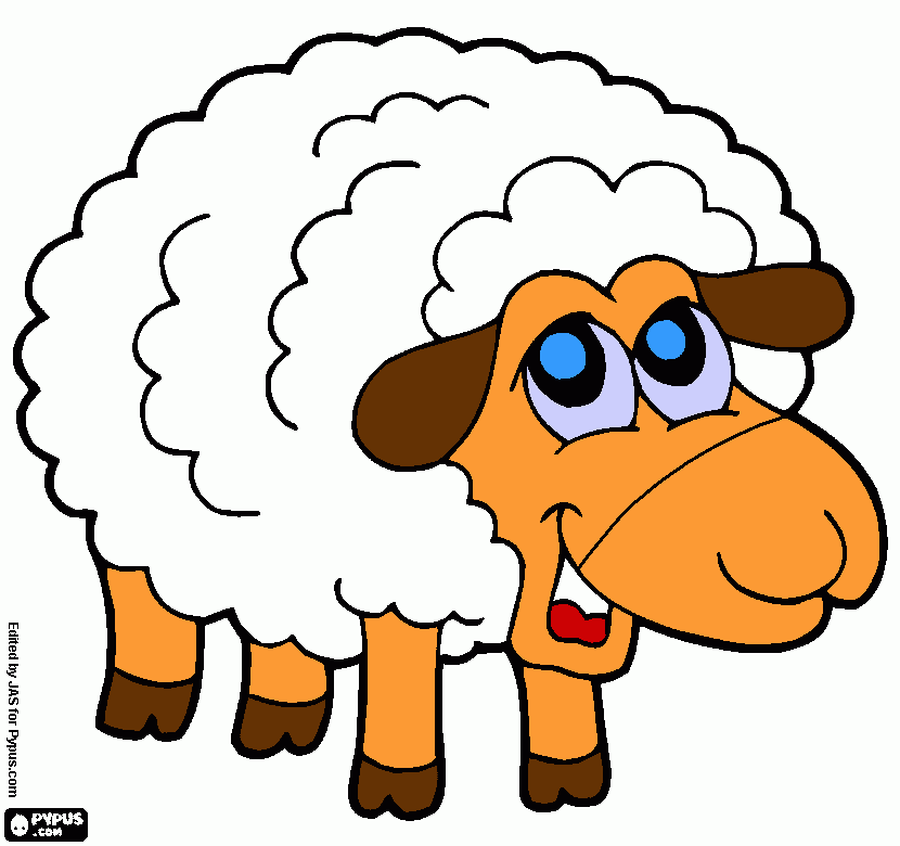 ovelhinha para colorir e imprimir