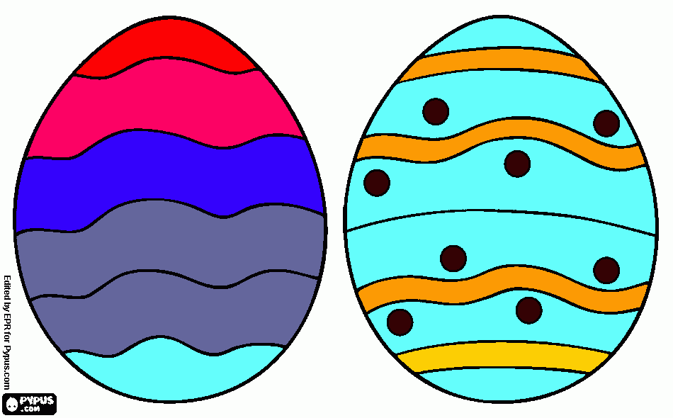 ovo de pasga para colorir e imprimir