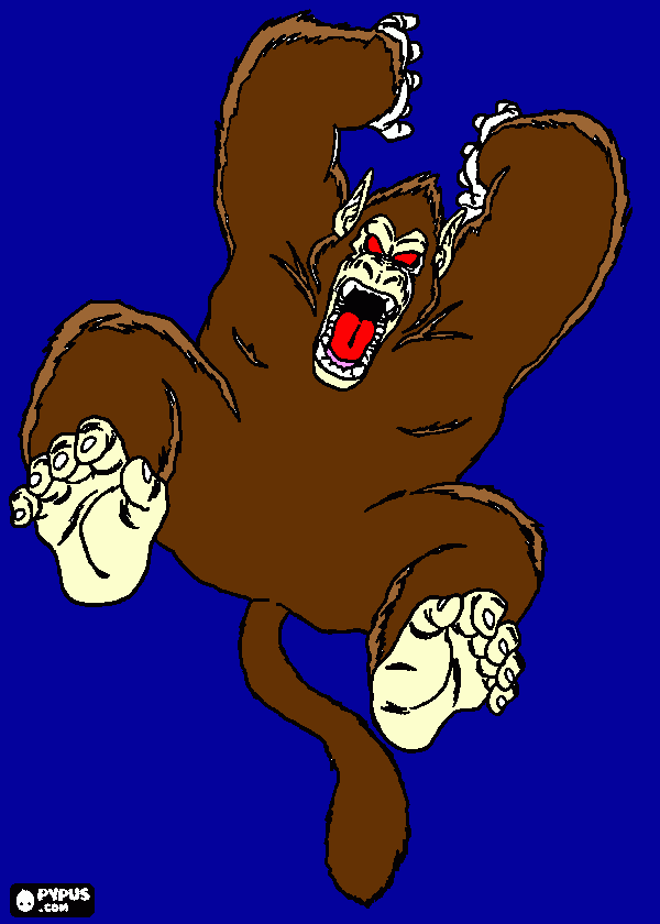 ozaru para colorir e imprimir