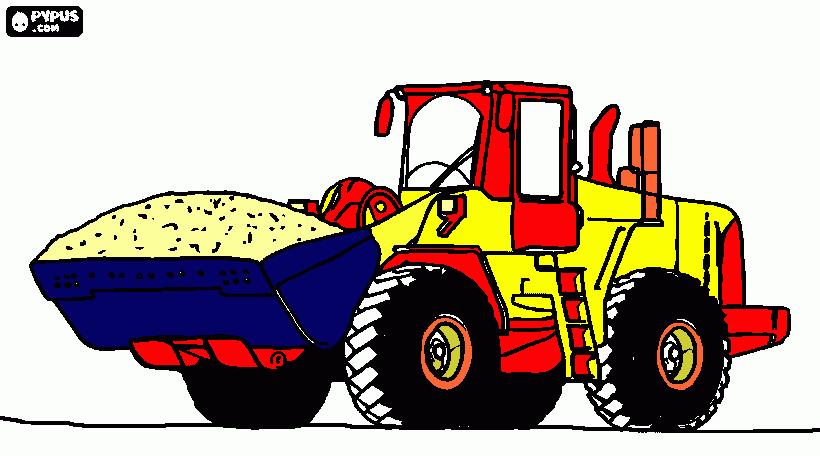 pa carregadeira para colorir e imprimir