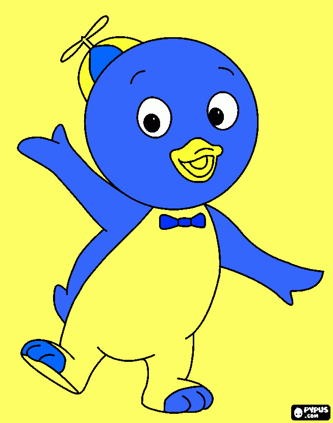 pablu um pinguuim para colorir e imprimir