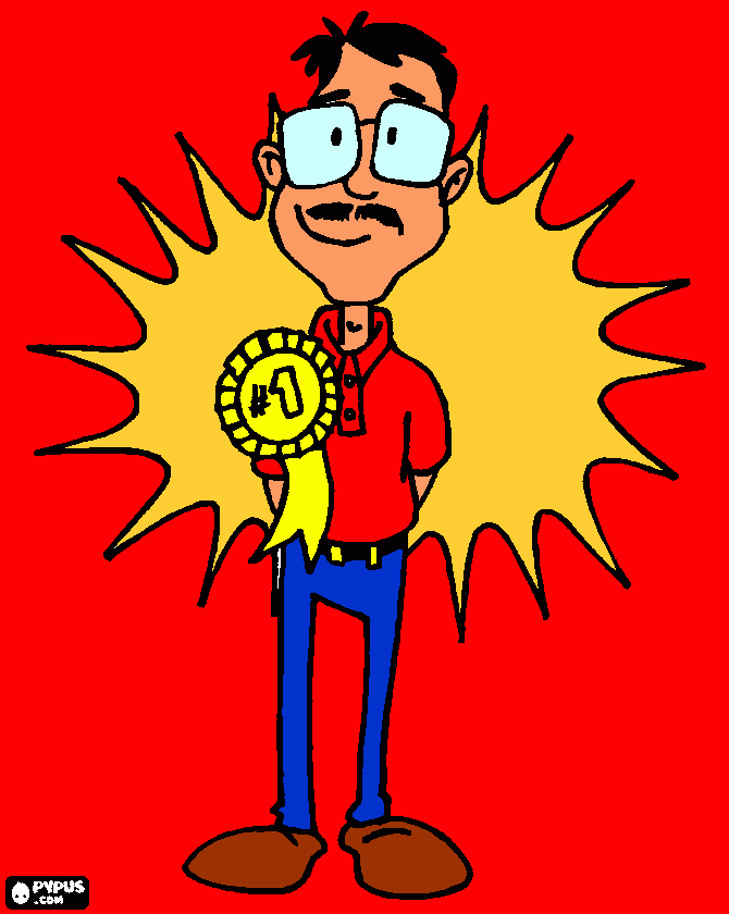 pai nº1 para colorir e imprimir