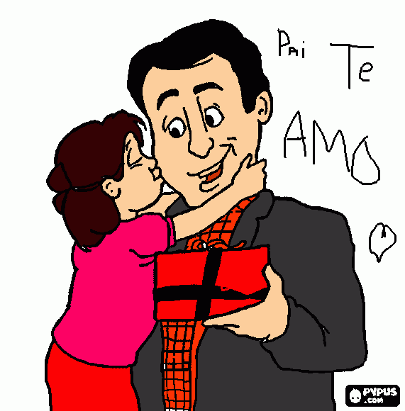 pai te amo para colorir e imprimir