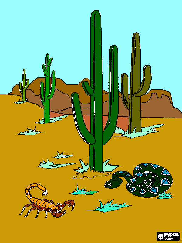 paisagem cor fria para colorir e imprimir