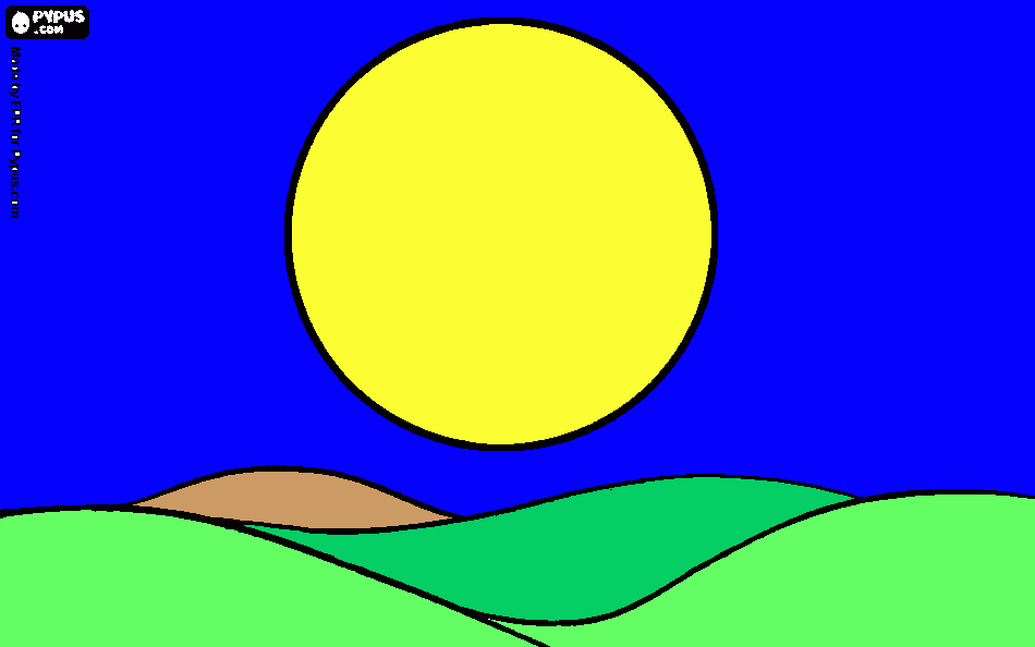 paisagen bonita para colorir e imprimir