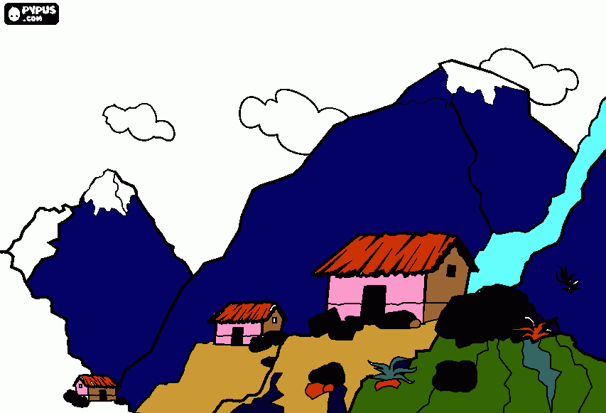 paisagismo para colorir e imprimir