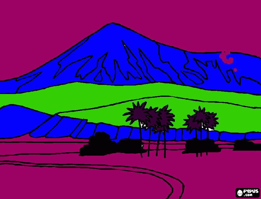 paisaje para colorir e imprimir