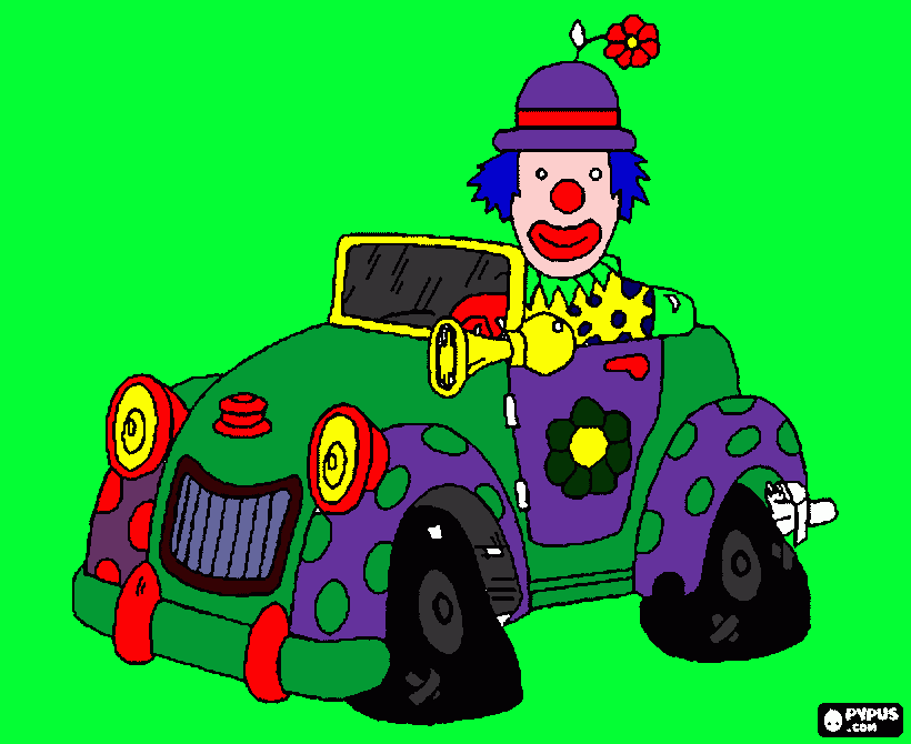 Palhacinho feliz para colorir e imprimir