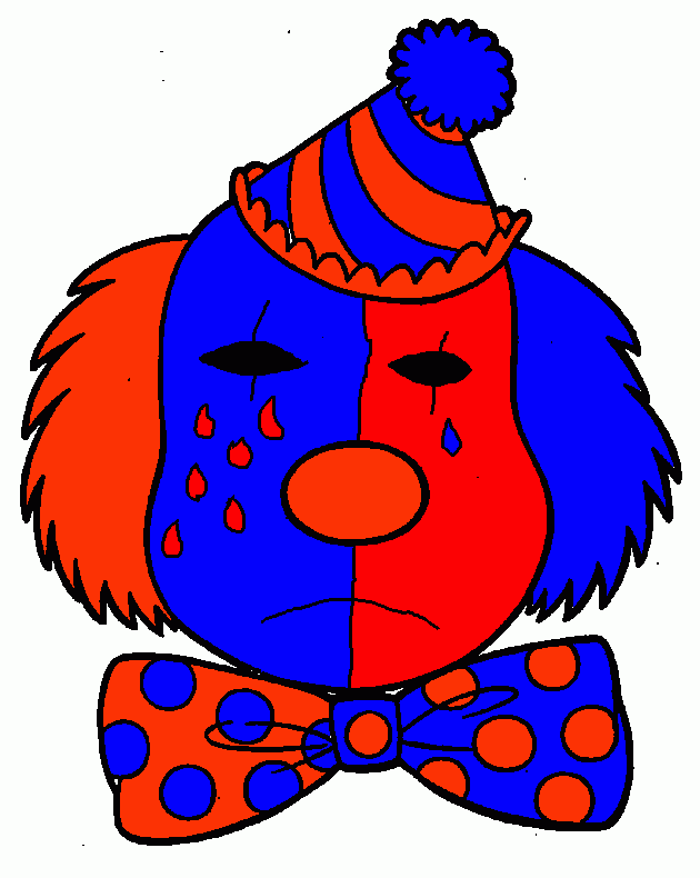 palhaço assombrado!!!! para colorir e imprimir