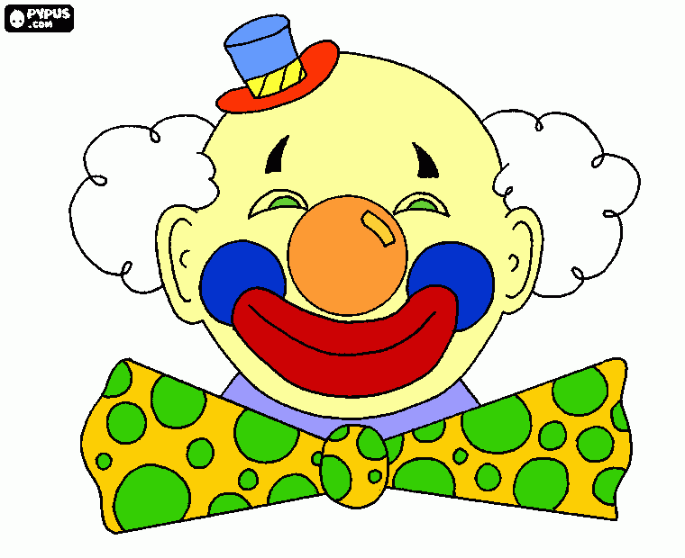 Palhaço  para o dia da criança para colorir e imprimir