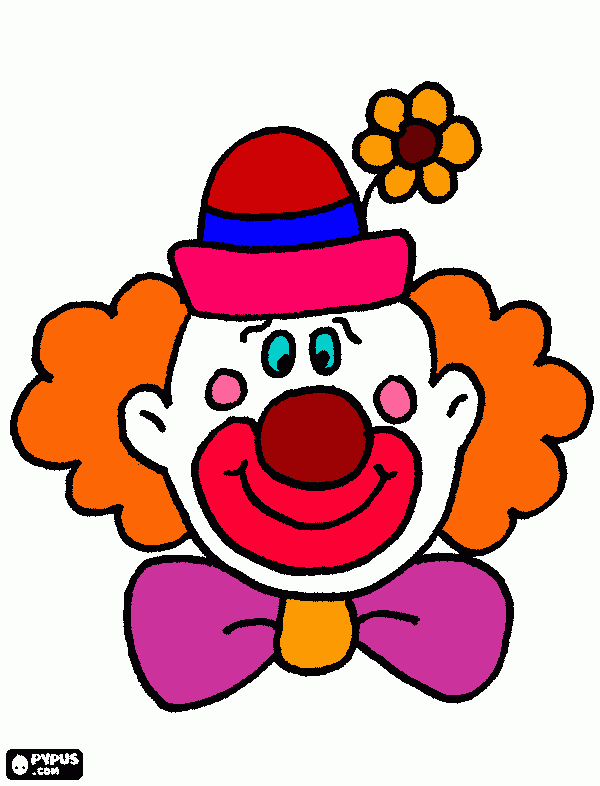 palhaço2 para colorir e imprimir