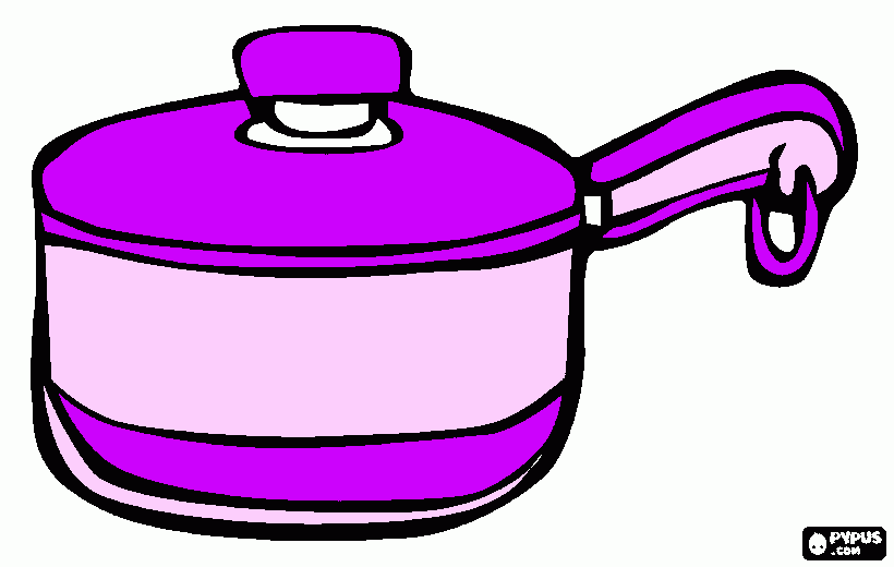 panela chá de cozinha para colorir e imprimir