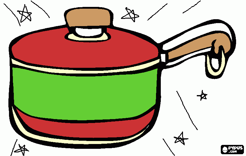 PANELA MAGICA para colorir e imprimir