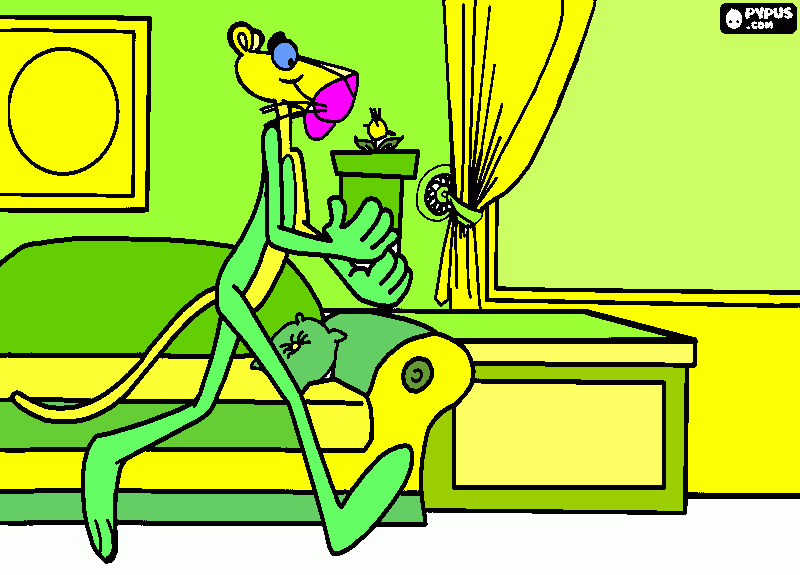 pantera amarela copa 2014 para colorir e imprimir