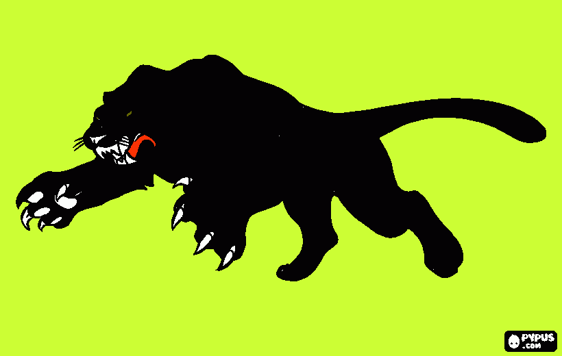 pantera negra para imprimir desenho pantera negra