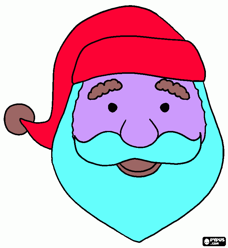 papa noel para colorir e imprimir