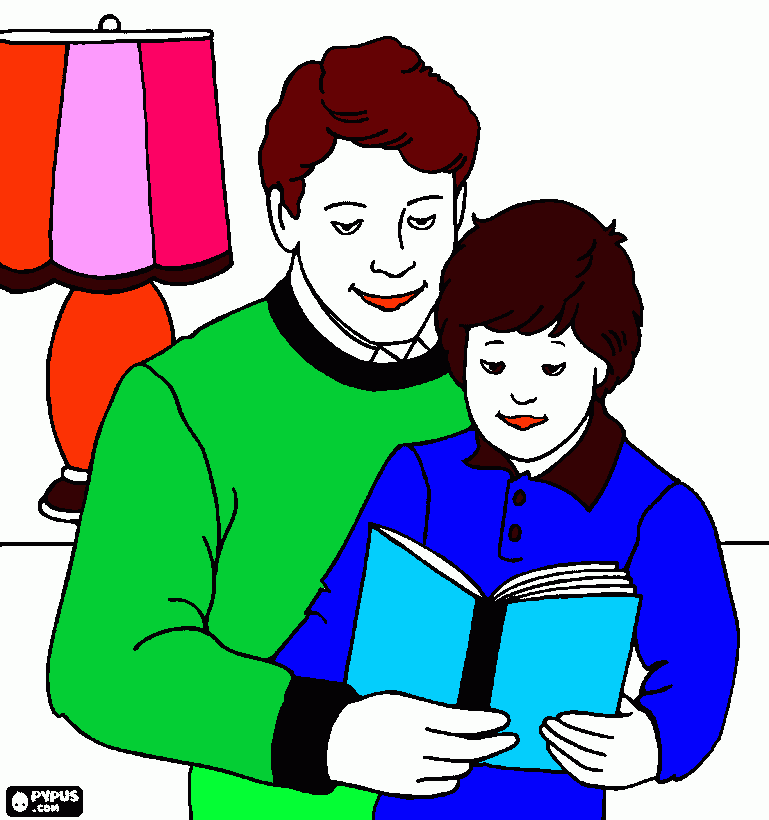 papai amo vc para colorir e imprimir