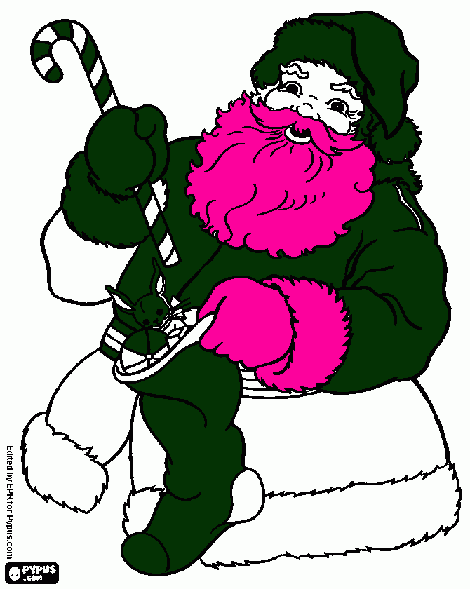 papai noel e pra sempre para colorir e imprimir