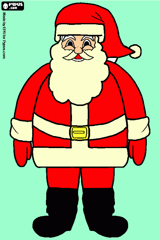 papai noel friboi para colorir e imprimir