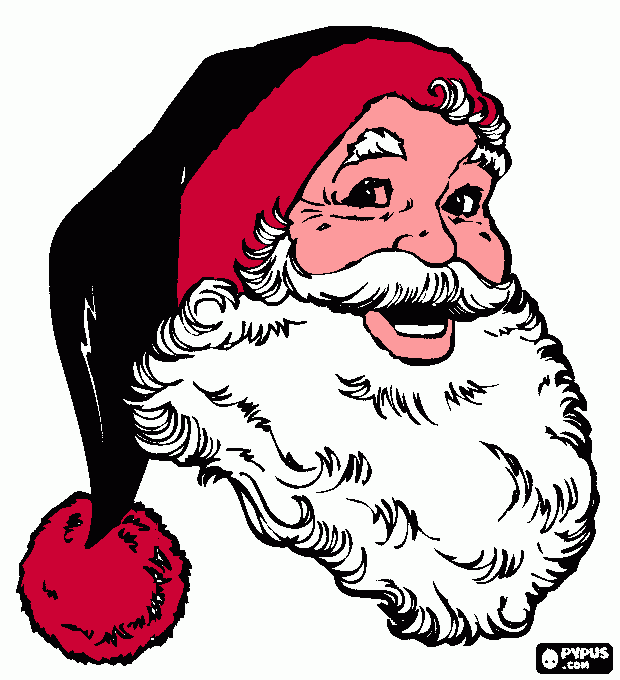 papai noel safado para colorir e imprimir