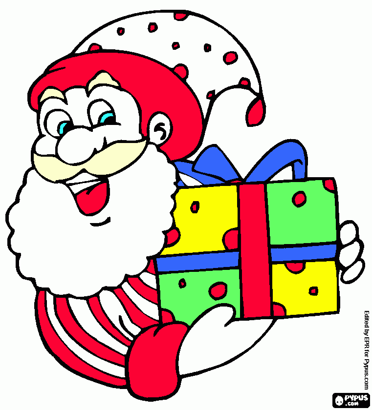 papai noel....feliz natal para colorir e imprimir