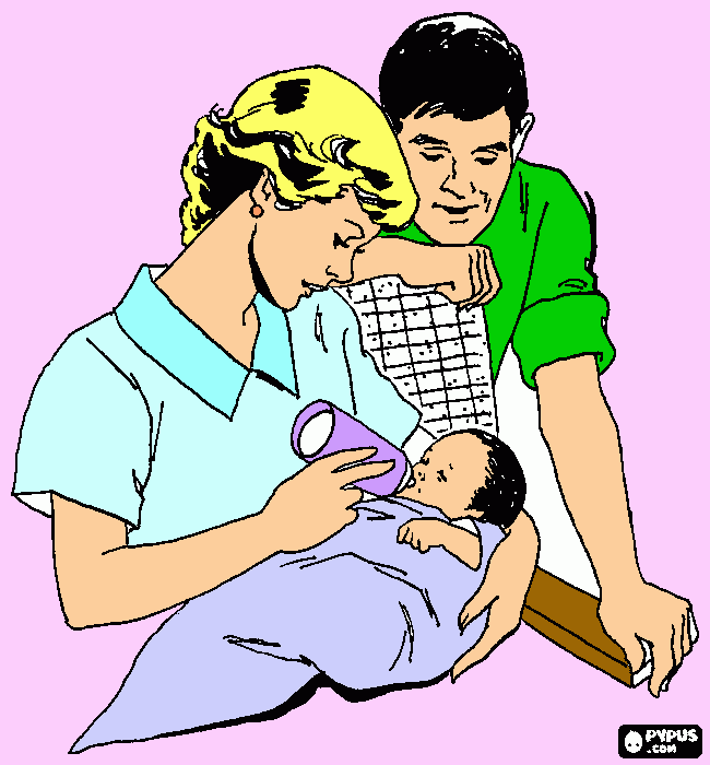 papi e mami para colorir e imprimir