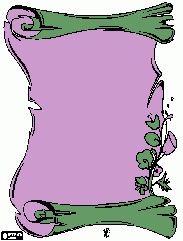 papiro para colorir e imprimir