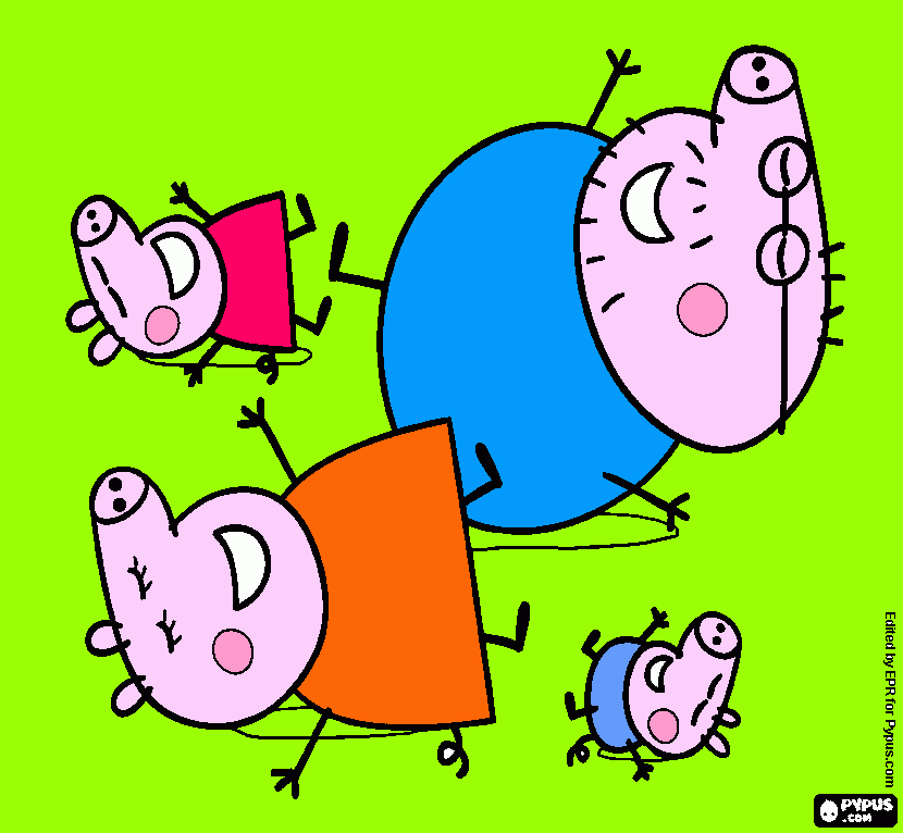 pappa  pig para colorir e imprimir