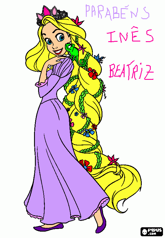 Para a Inês para colorir e imprimir