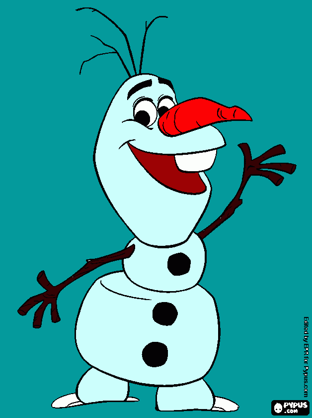 para janaina frozen olafi para colorir e imprimir