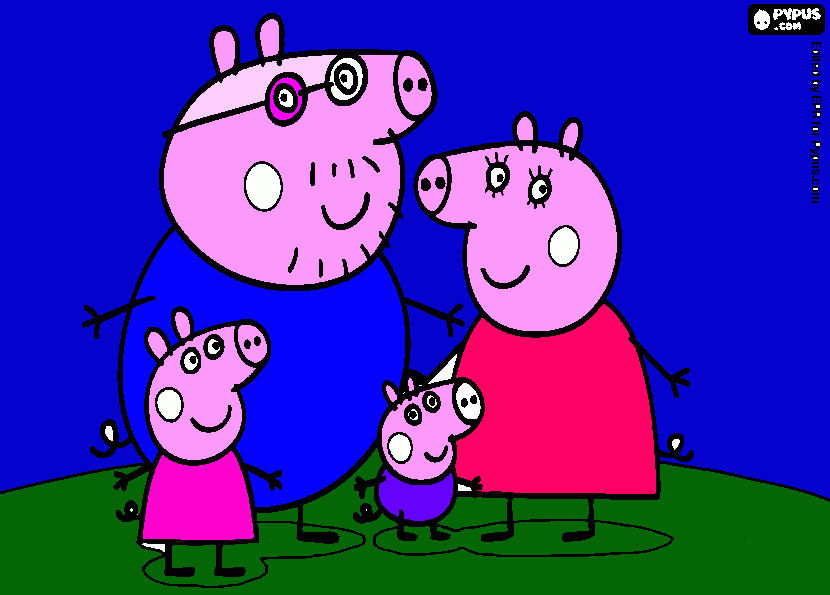 para luzia desenho peppa ping para colorir e imprimir