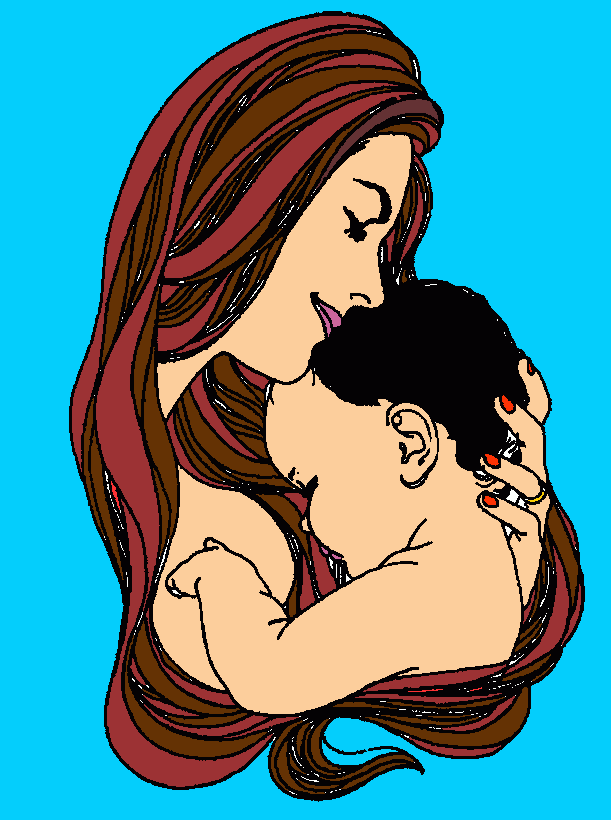 Parabéns Mãe para colorir e imprimir