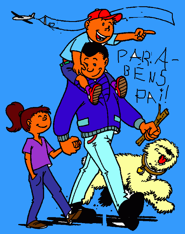 Parabéns Pai para colorir e imprimir