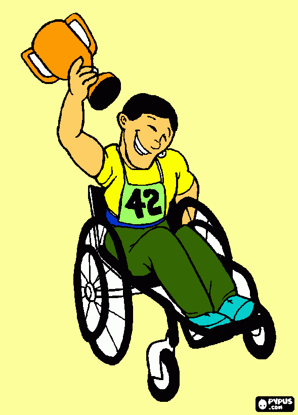 paraolimpico para colorir e imprimir