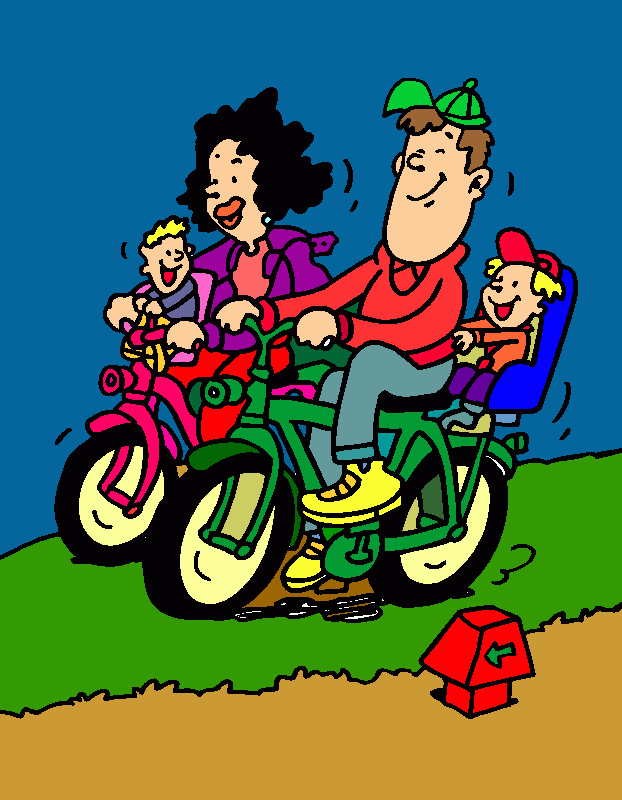 passeio ciclistico para colorir e imprimir