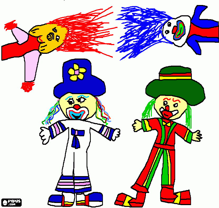 patati e patatá, desenho de um usuário para colorir e imprimir