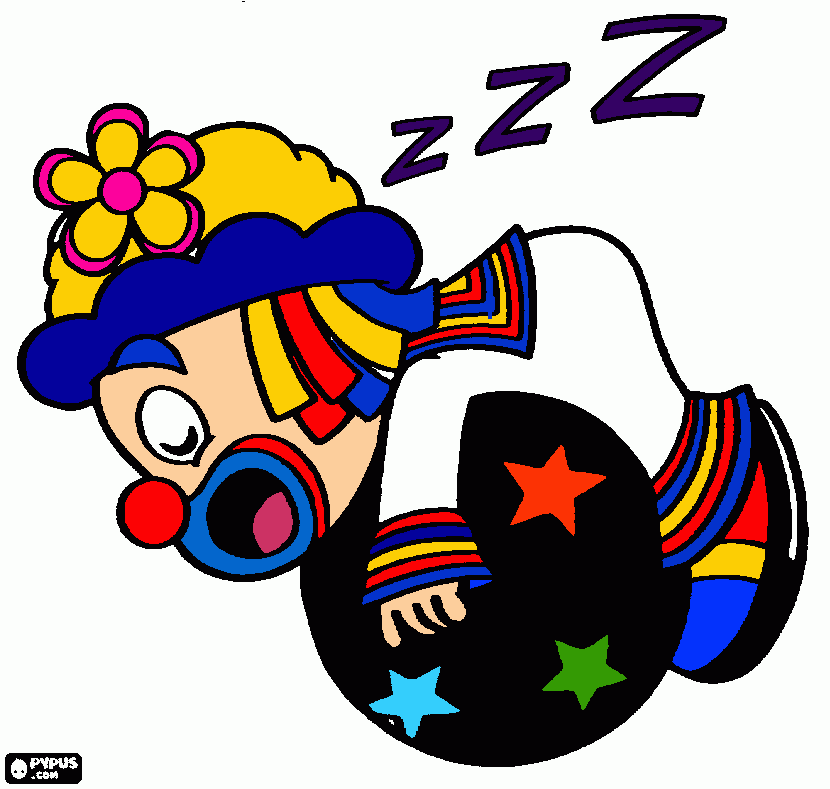 patatii durmindoo para colorir e imprimir