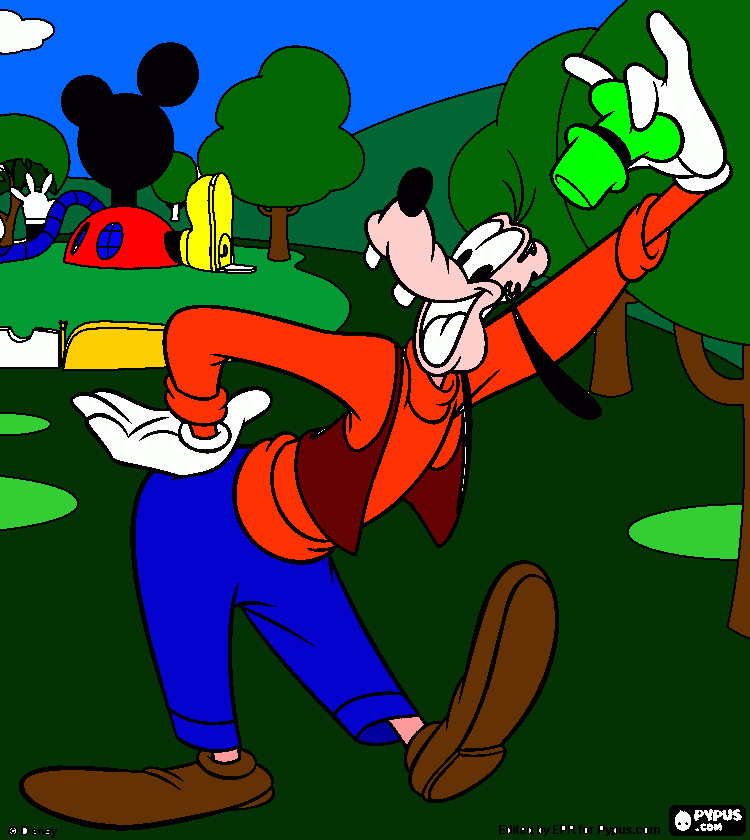 pateta para colorir e imprimir