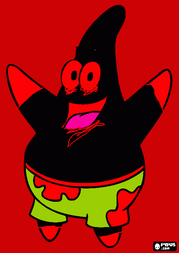 patrick exe para colorir e imprimir