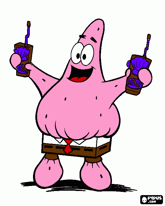 Patrik Estrela para colorir e imprimir