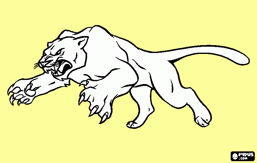 Patrulha Pantera para colorir e imprimir